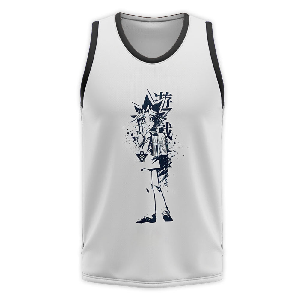 Yugioh Yugi Muto Black Silhouette Standing Anime Apparel