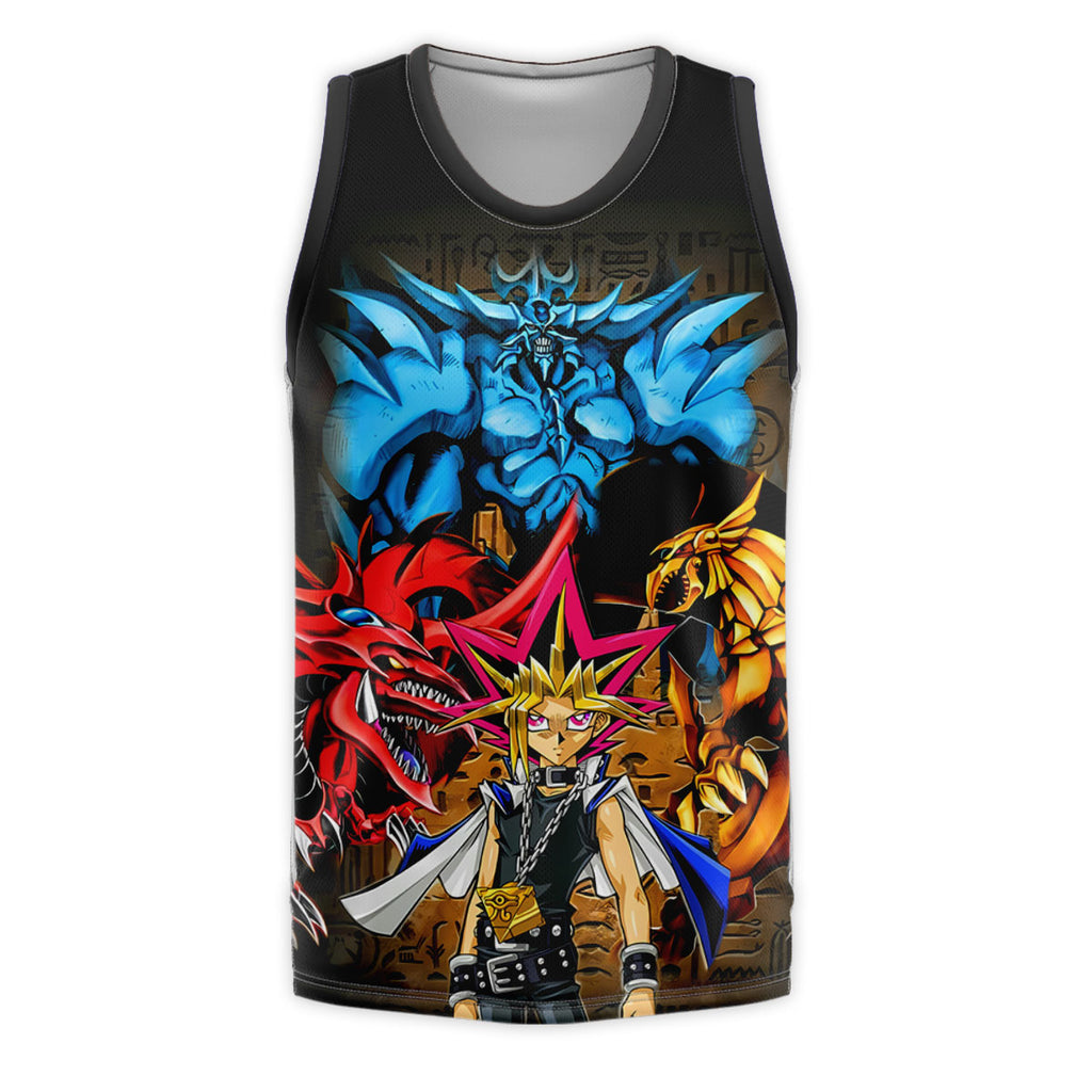 Yugioh Yugi Muto Confronting Powerful Dark Monster Anime Apparel