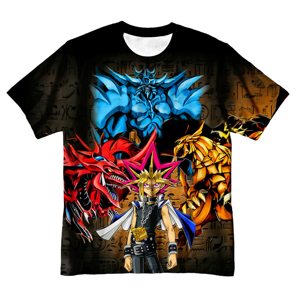 Yugioh Yugi Muto Confronting Powerful Dark Monster Anime Apparel