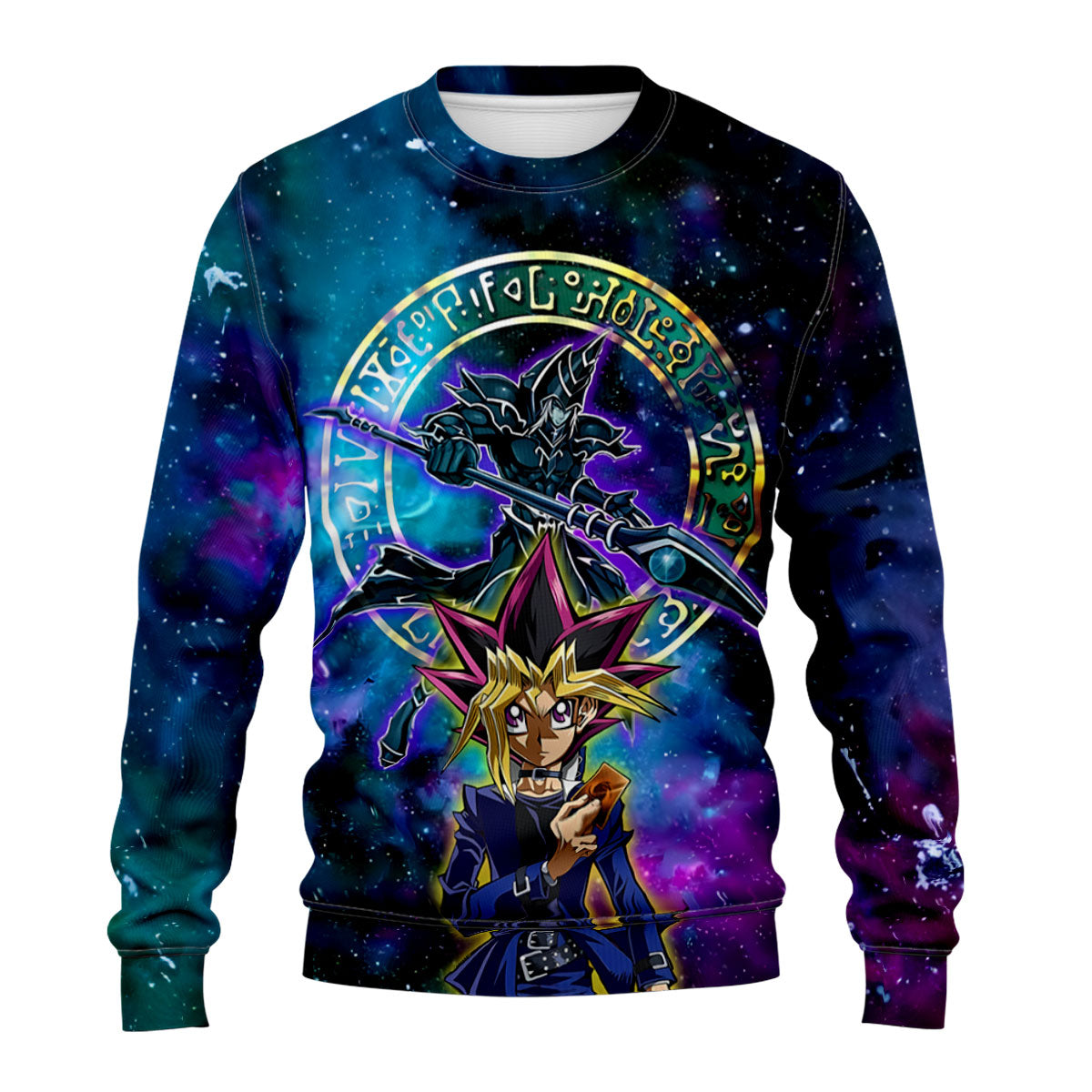 Yugioh Yugi Muto Dark Magician Cosmic Blue Universe Anime Apparel