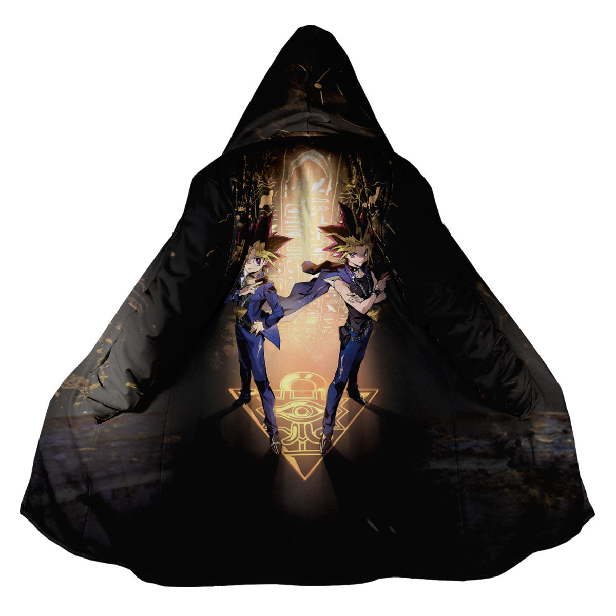 Yugioh Yugi Muto Dark Yugi Standing Amid Ancient Dark Symbols Anime Apparel