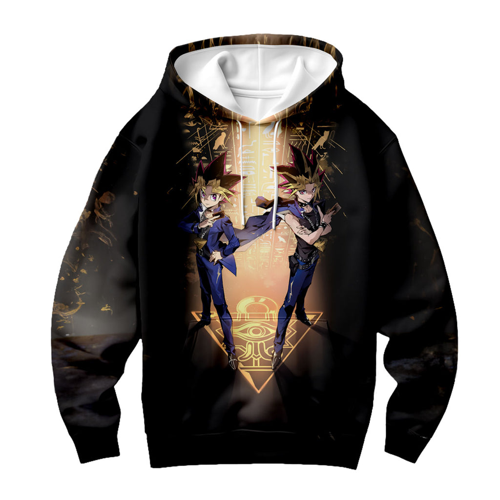 Yugioh Yugi Muto Dark Yugi Standing Amid Ancient Dark Symbols Anime Apparel