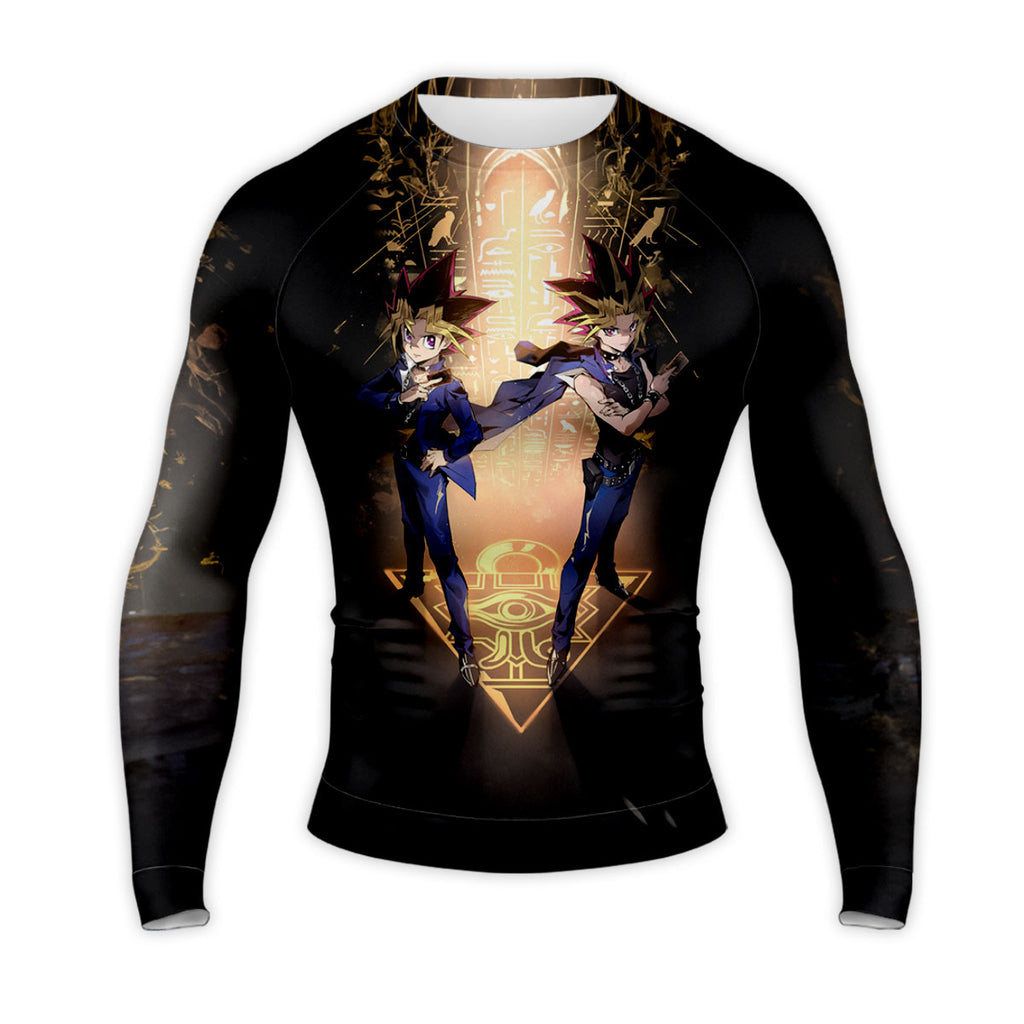 Yugioh Yugi Muto Dark Yugi Standing Amid Ancient Dark Symbols Anime Apparel