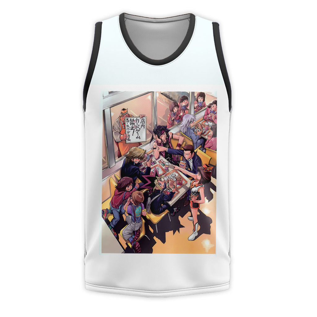 Yugioh Yugi Muto Enjoying Vibrant Colorful Meal Anime Apparel