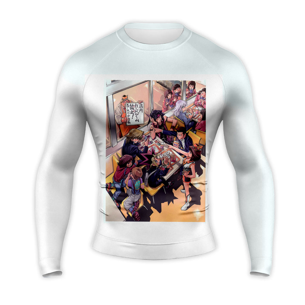 Yugioh Yugi Muto Enjoying Vibrant Colorful Meal Anime Apparel