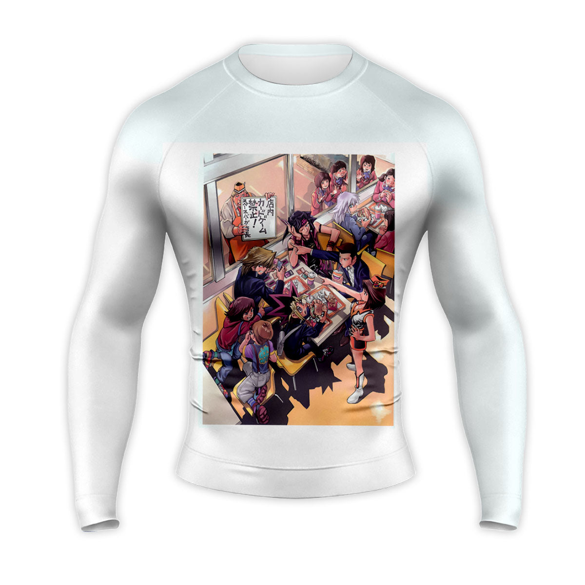 Yugioh Yugi Muto Enjoying Vibrant Colorful Meal Anime Apparel