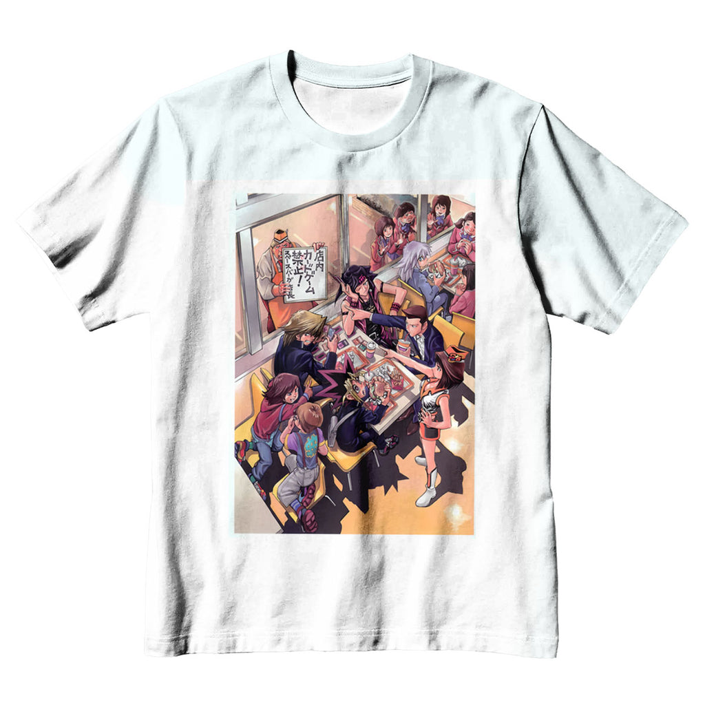 Yugioh Yugi Muto Enjoying Vibrant Colorful Meal Anime Apparel