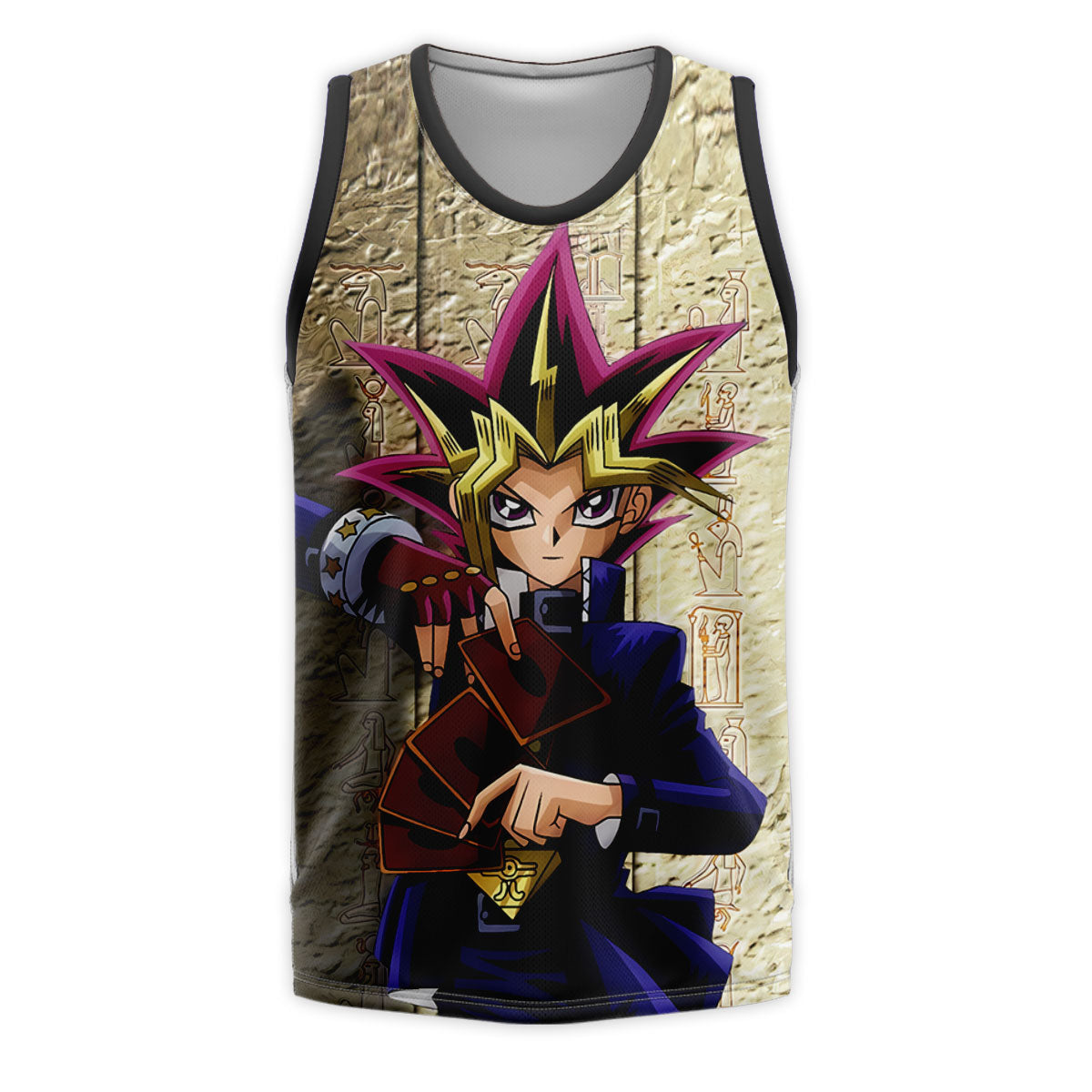 Yugioh Yugi Muto Holding A Game Card Anime Apparel
