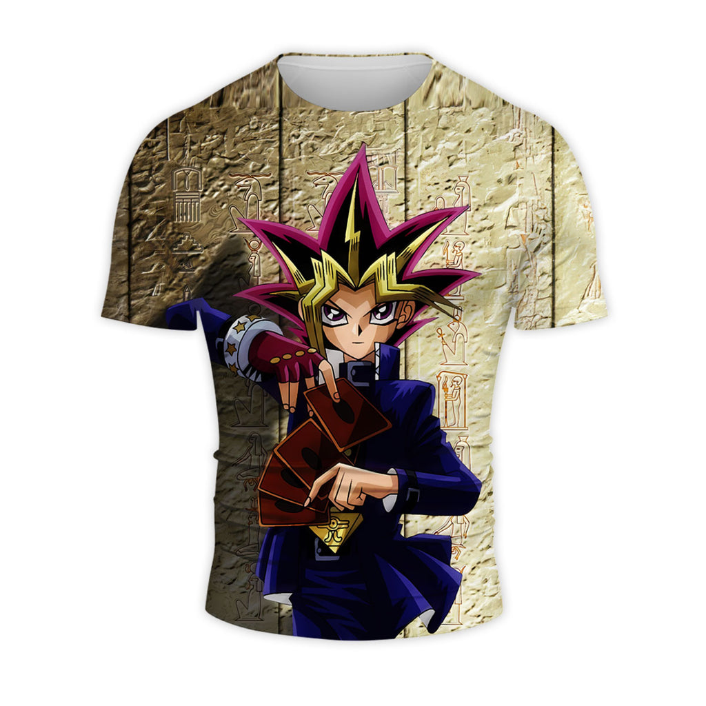 Yugioh Yugi Muto Holding A Game Card Anime Apparel