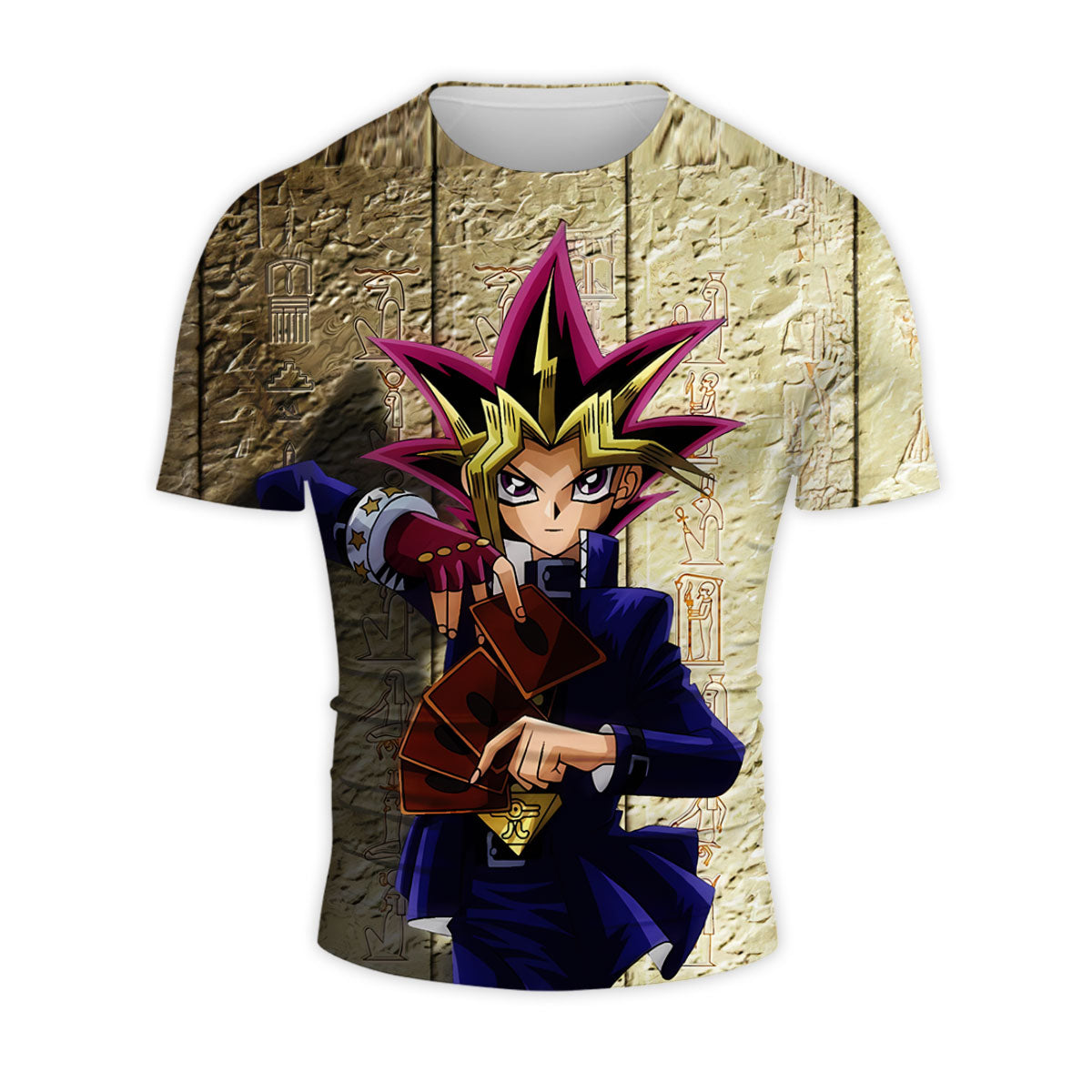 Yugioh Yugi Muto Holding A Game Card Anime Apparel
