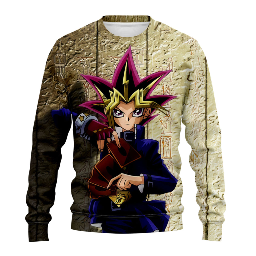 Yugioh Yugi Muto Holding A Game Card Anime Apparel