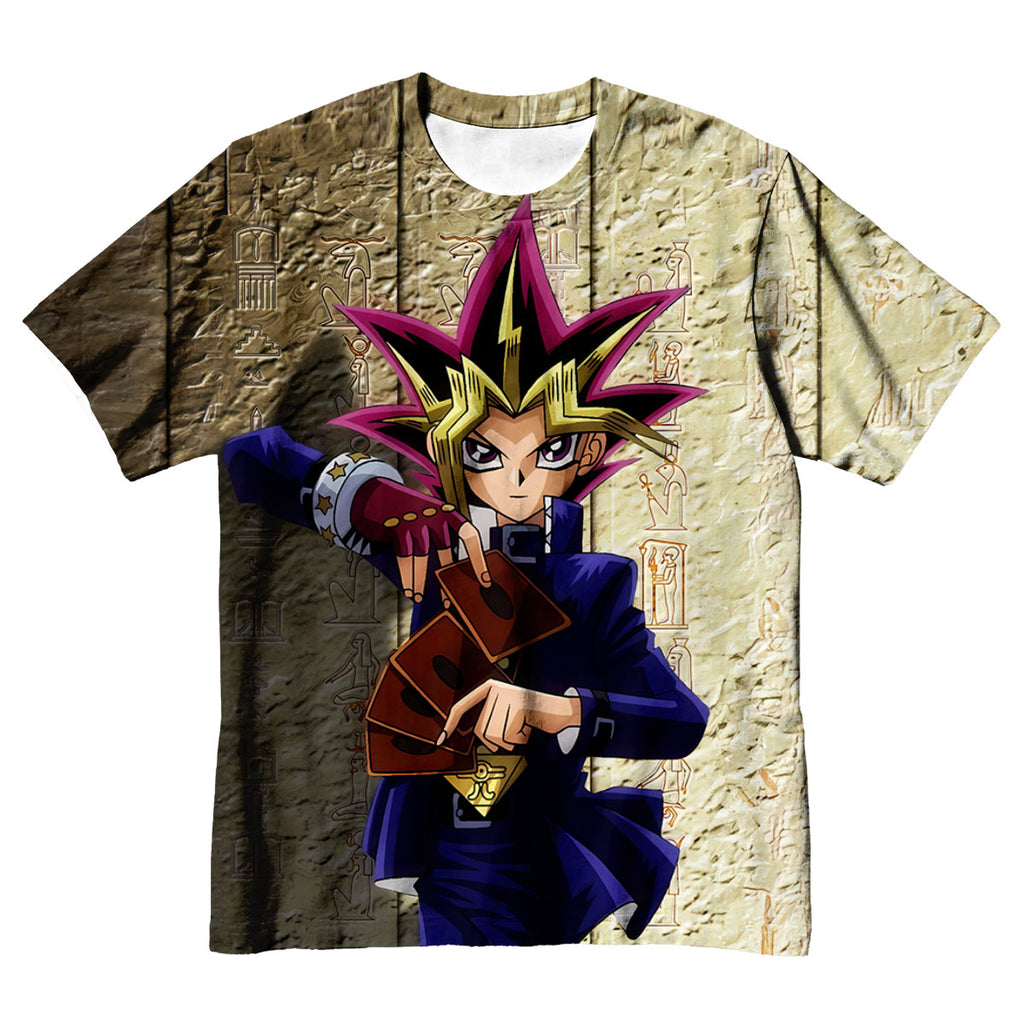 Yugioh Yugi Muto Holding A Game Card Anime Apparel