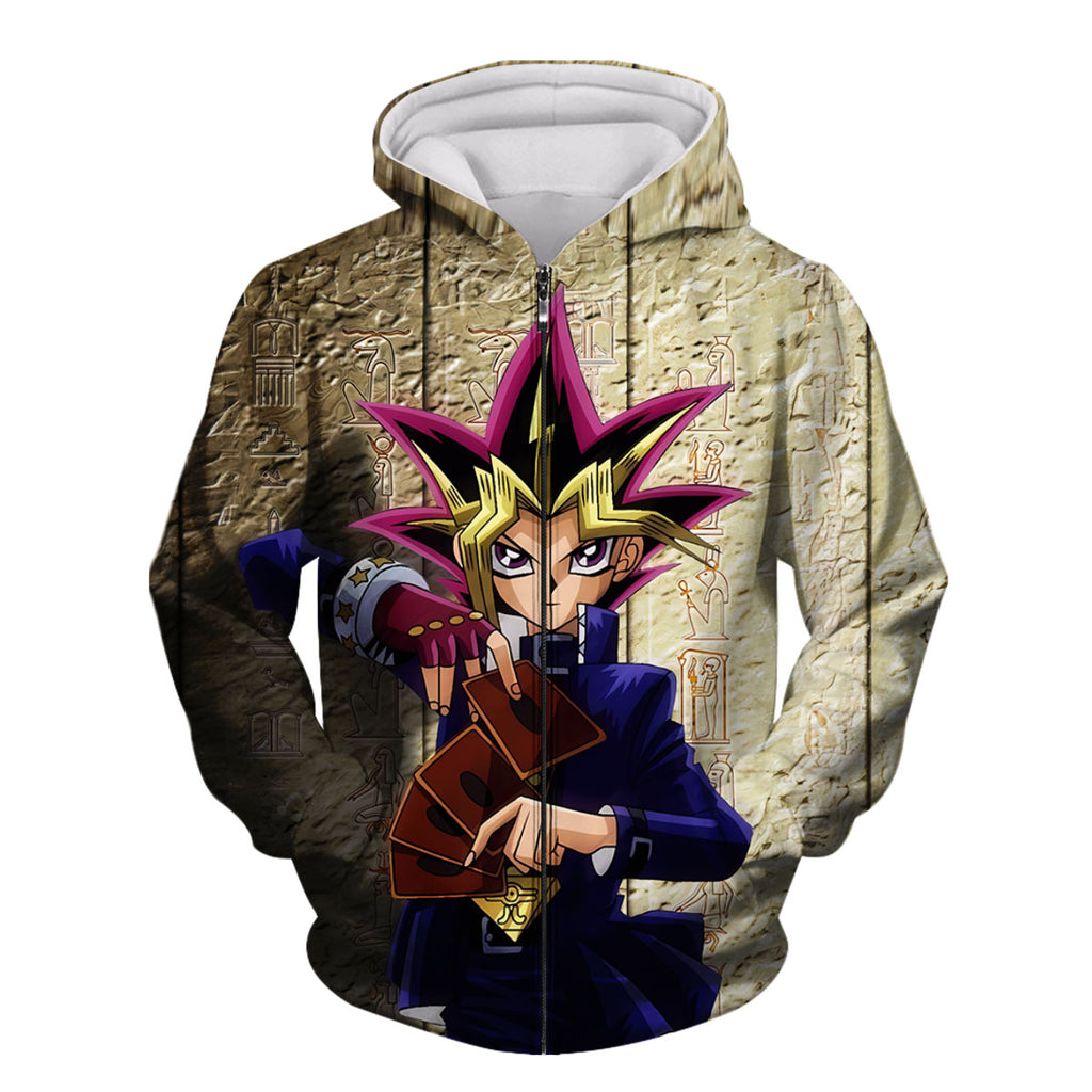 Yugioh Yugi Muto Holding A Game Card Anime Apparel