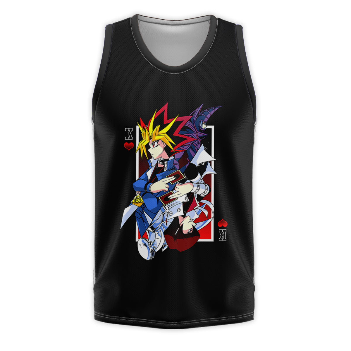 Yugioh Yugi Muto Holding King Of Red Cards Anime Apparel