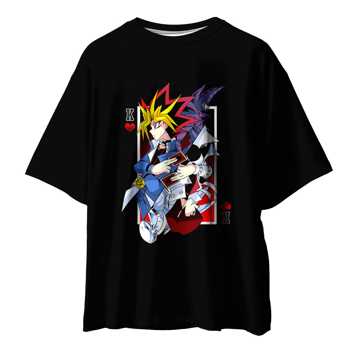 Yugioh Yugi Muto Holding King Of Red Cards Anime Apparel