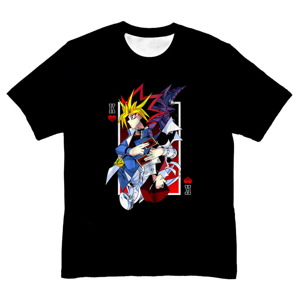 Yugioh Yugi Muto Holding King Of Red Cards Anime Apparel