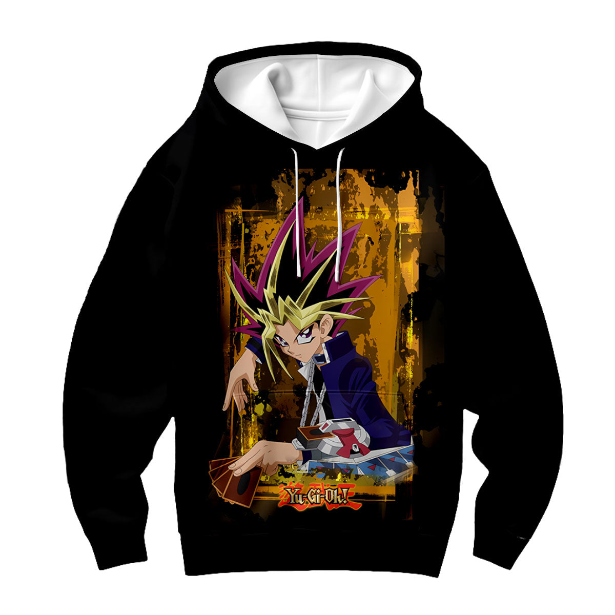 Yugioh Yugi Muto Holding Yellow Card Anime Apparel