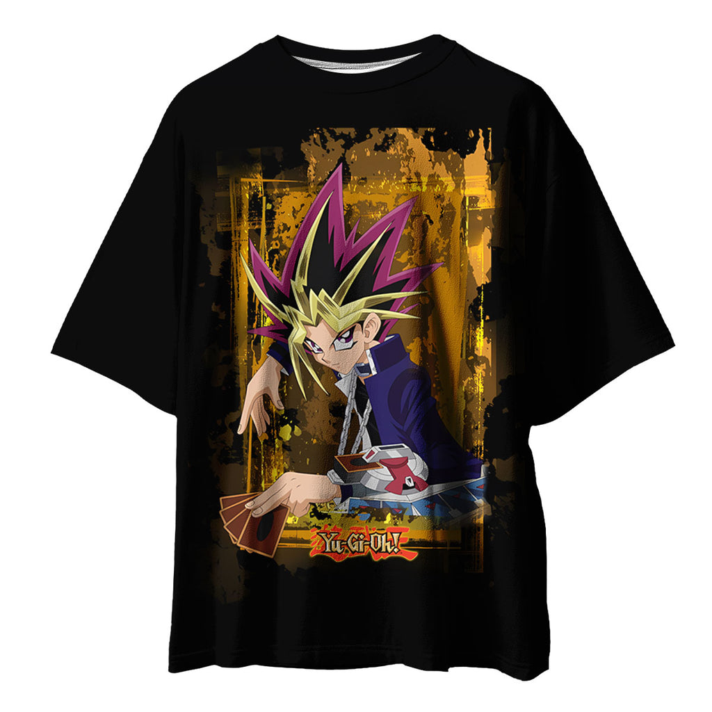 Yugioh Yugi Muto Holding Yellow Card Anime Apparel