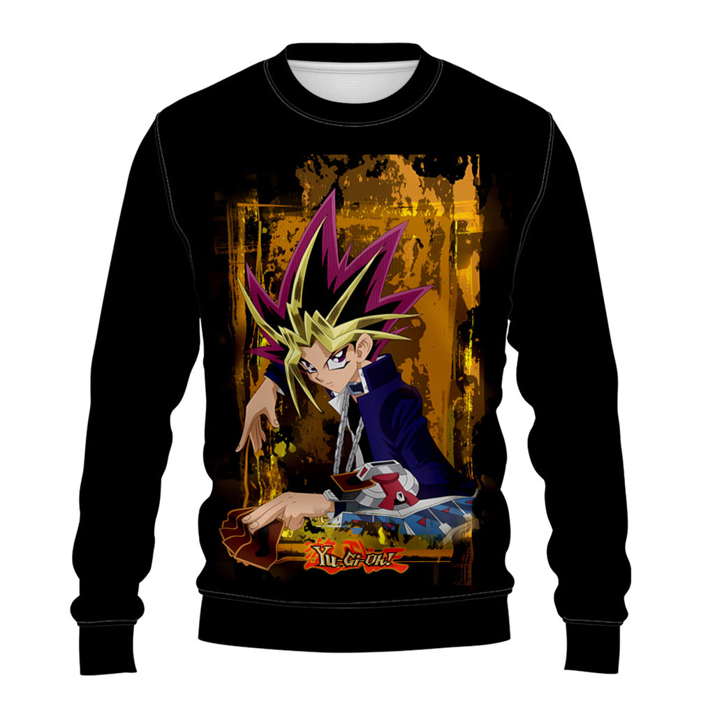 Yugioh Yugi Muto Holding Yellow Card Anime Apparel