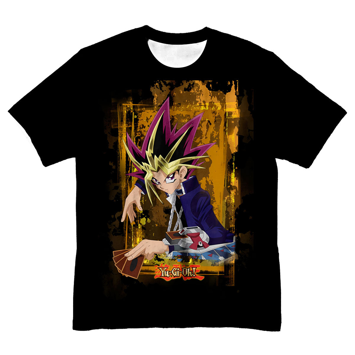 Yugioh Yugi Muto Holding Yellow Card Anime Apparel