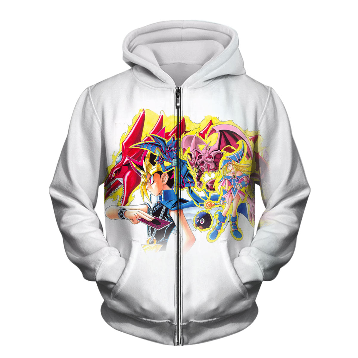 Yugioh Yugi Muto Summoning Red And Blue Monsters Anime Apparel