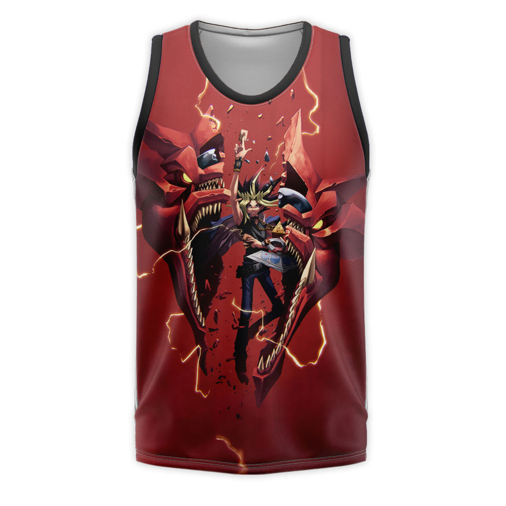 Yugioh Yugi Muto With Cracked Slifer The Sky Dragon Anime Apparel