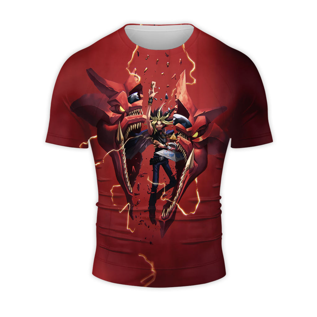 Yugioh Yugi Muto With Cracked Slifer The Sky Dragon Anime Apparel