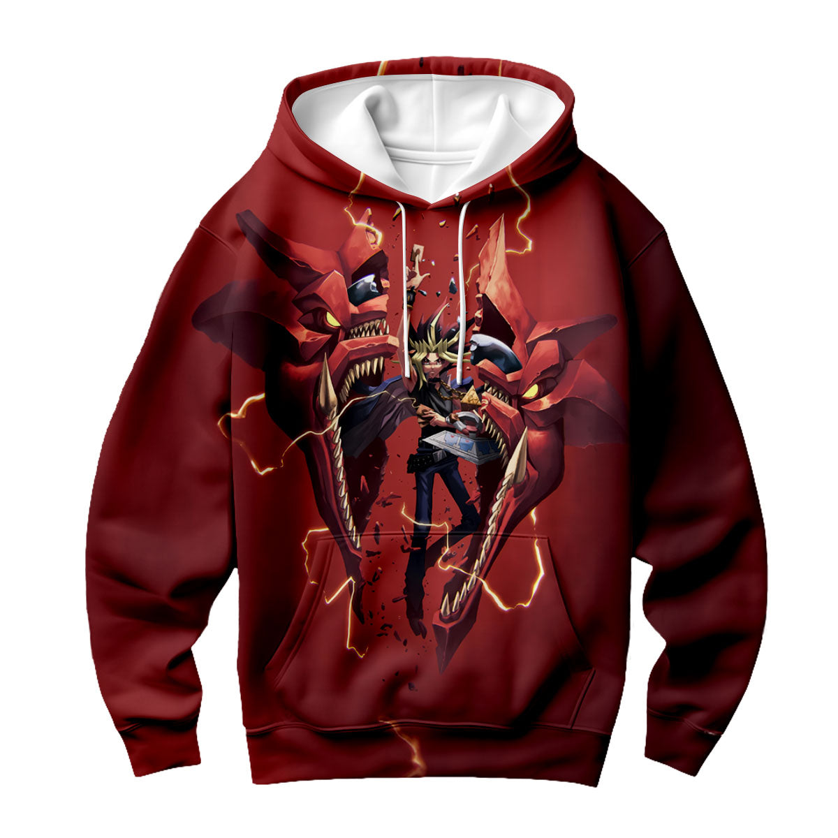 Yugioh Yugi Muto With Cracked Slifer The Sky Dragon Anime Apparel