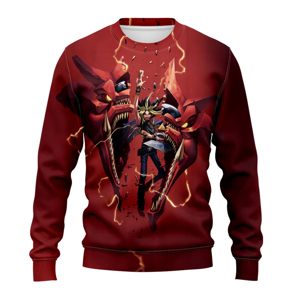Yugioh Yugi Muto With Cracked Slifer The Sky Dragon Anime Apparel