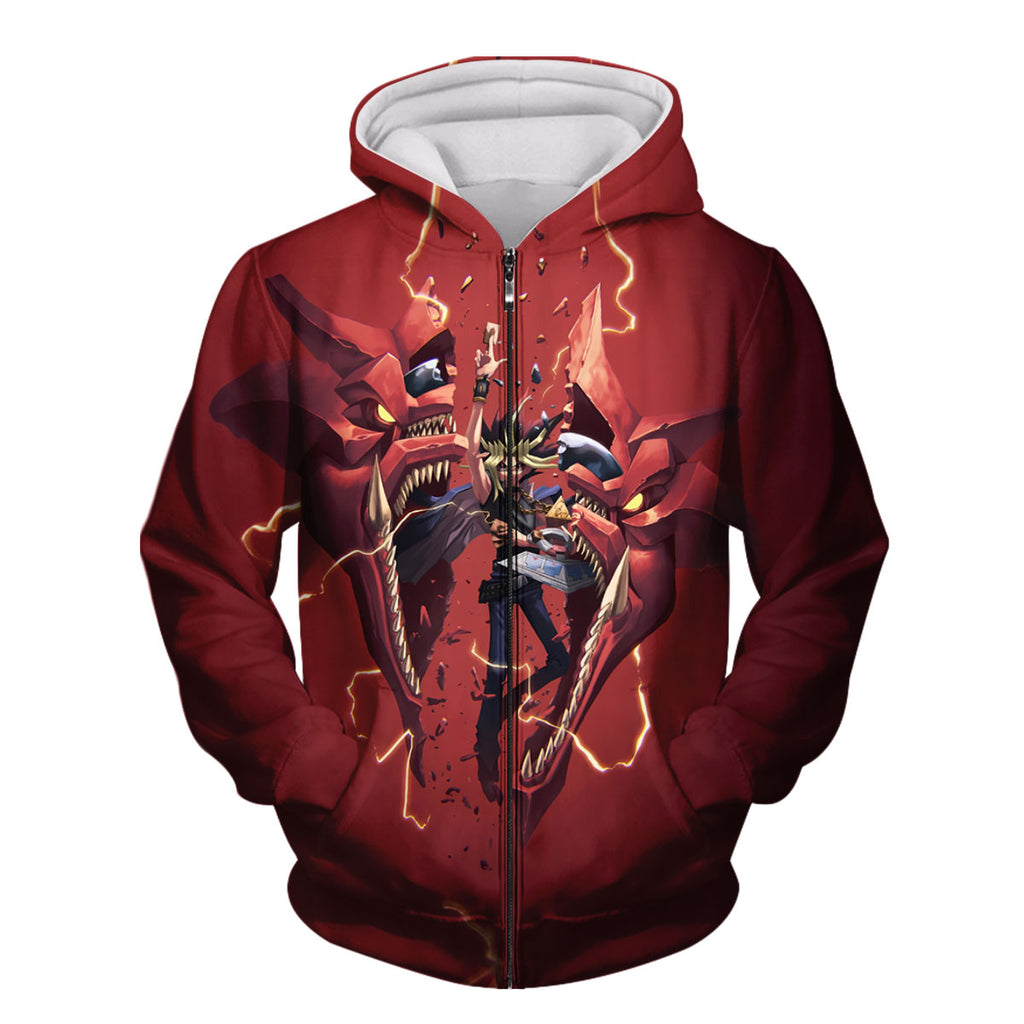 Yugioh Yugi Muto With Cracked Slifer The Sky Dragon Anime Apparel