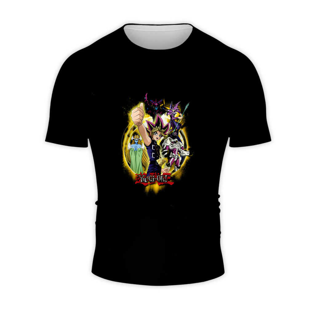 Yugioh Yugi Muto With Yellow Monster In Battle Anime Apparel