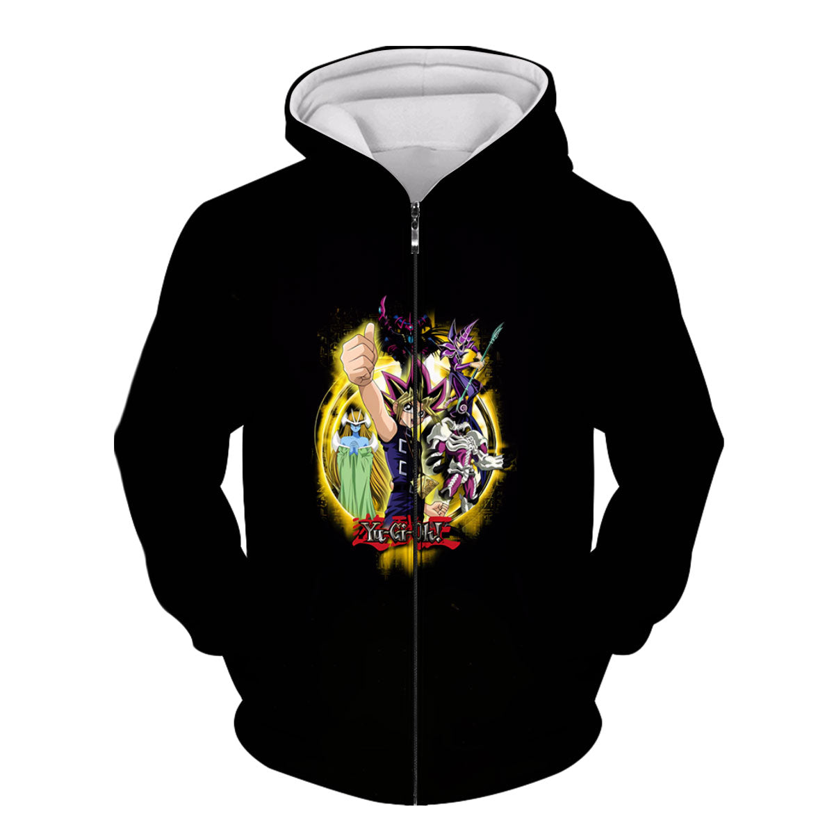 Yugioh Yugi Muto With Yellow Monster In Battle Anime Apparel