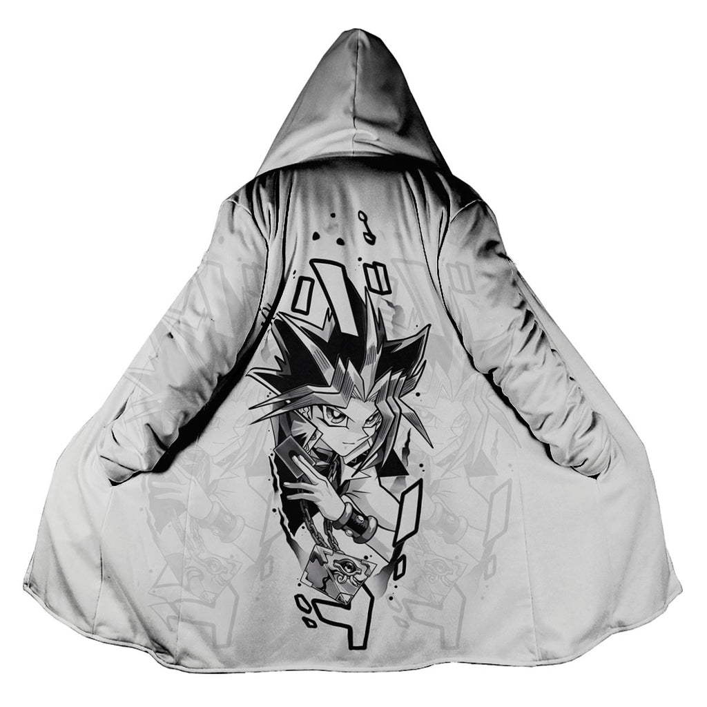 Yugioh Yugi Mutou Black And White Monochrome Art Anime Apparel