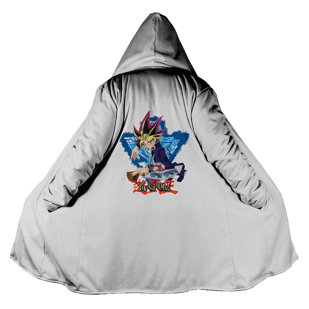 Yugioh Yugi Mutou Holding Blue Card In Duel Anime Apparel