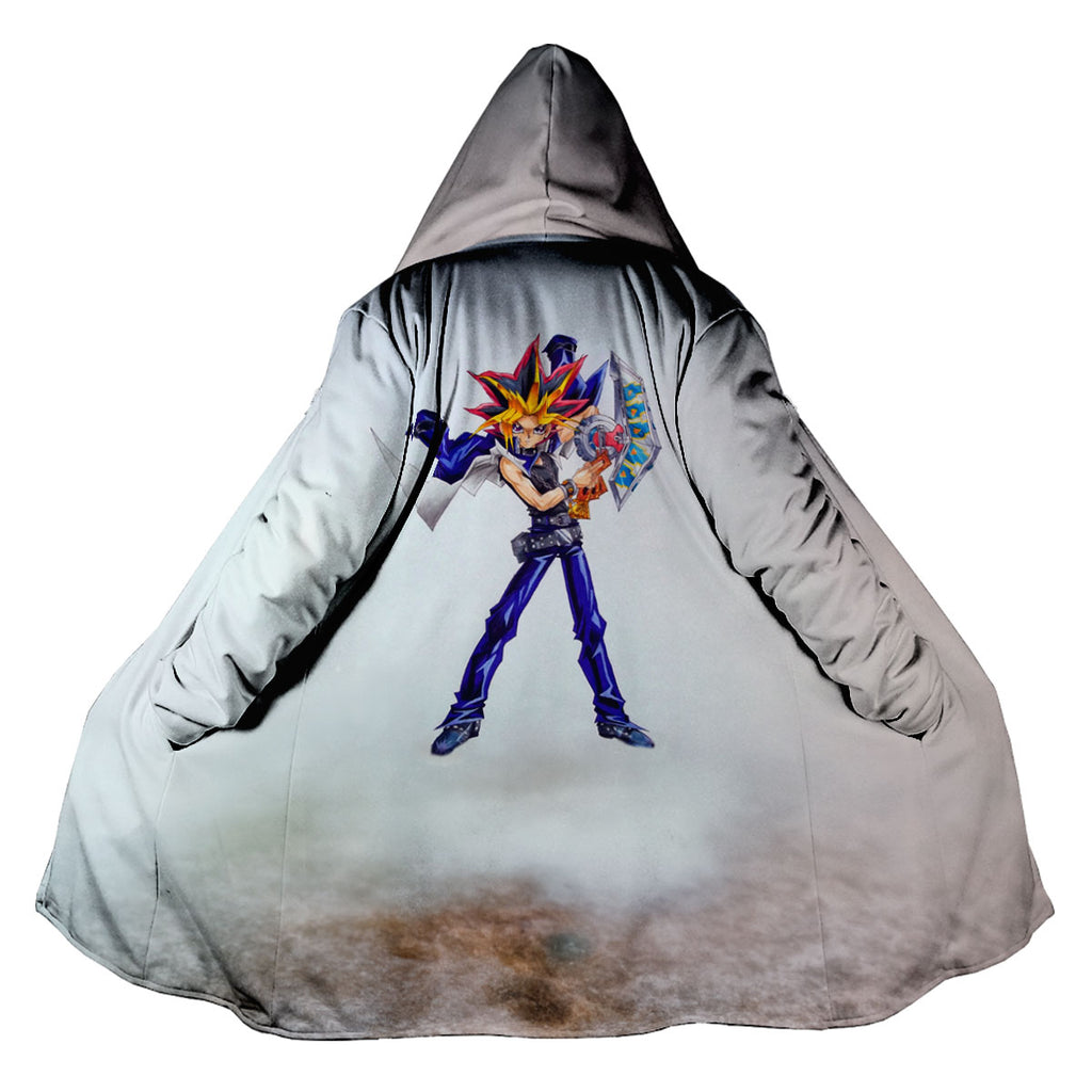 Yugioh Yugi Mutou Holding Blue Duel Disk Yugioh Anime Apparel