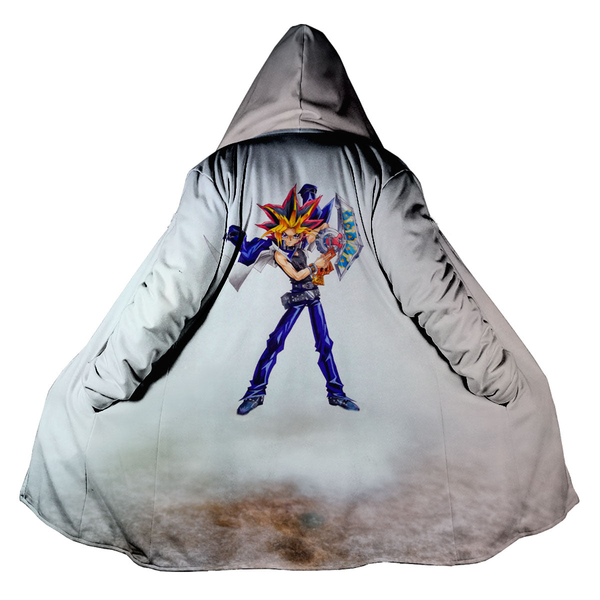 Yugioh Yugi Mutou Holding Blue Duel Disk Yugioh Anime Apparel
