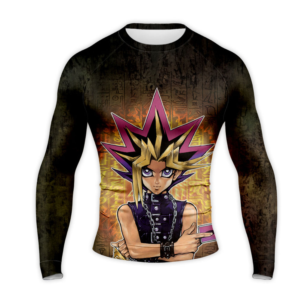 Yugioh Yugi Mutou Holding Dark Card Before Stele Anime Apparel