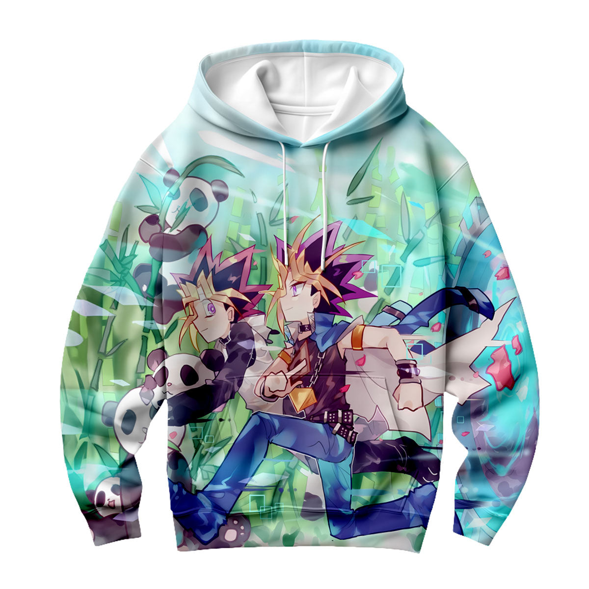 Yugioh Yugi Mutou Running With Green Panda Yugioh Anime Apparel
