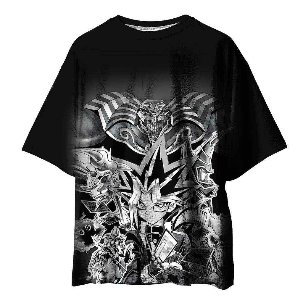 Yugioh Yugi Mutou Surrounded By Black White Monsters Yugioh Anime Apparel