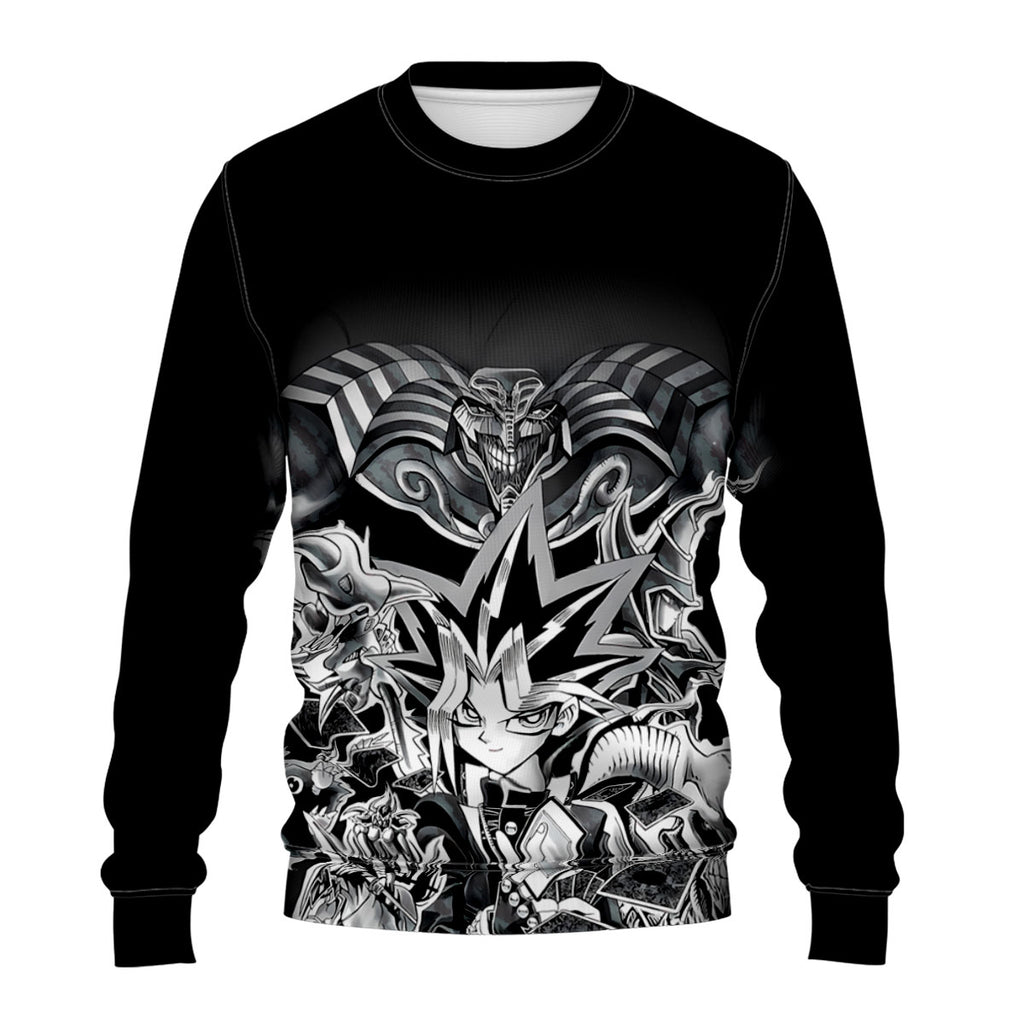 Yugioh Yugi Mutou Surrounded By Black White Monsters Yugioh Anime Apparel