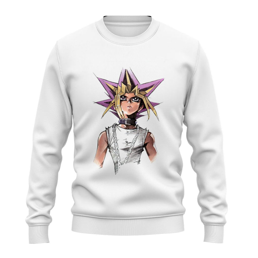Yugioh Yugi Mutou White Portrait Illustration Anime Apparel