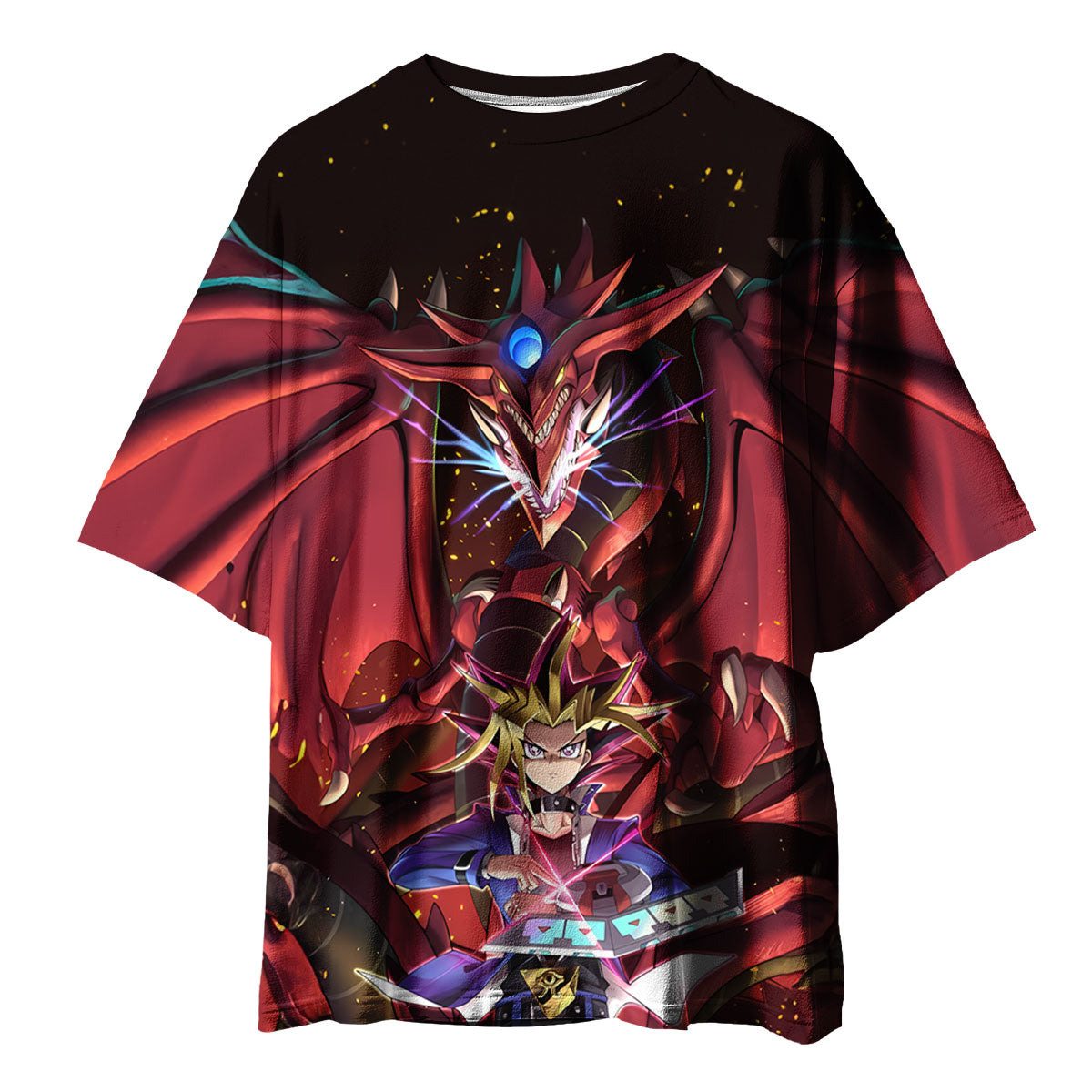 Yugioh Yugi Mutou With Powerful Slifer The Sky Dragon Anime Apparel