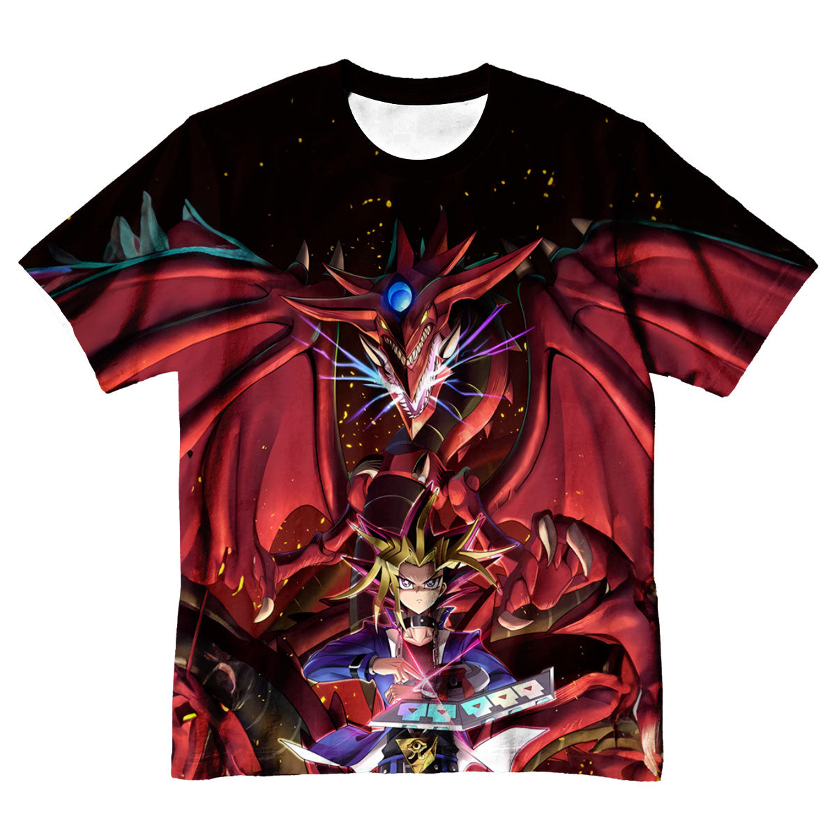 Yugioh Yugi Mutou With Powerful Slifer The Sky Dragon Anime Apparel