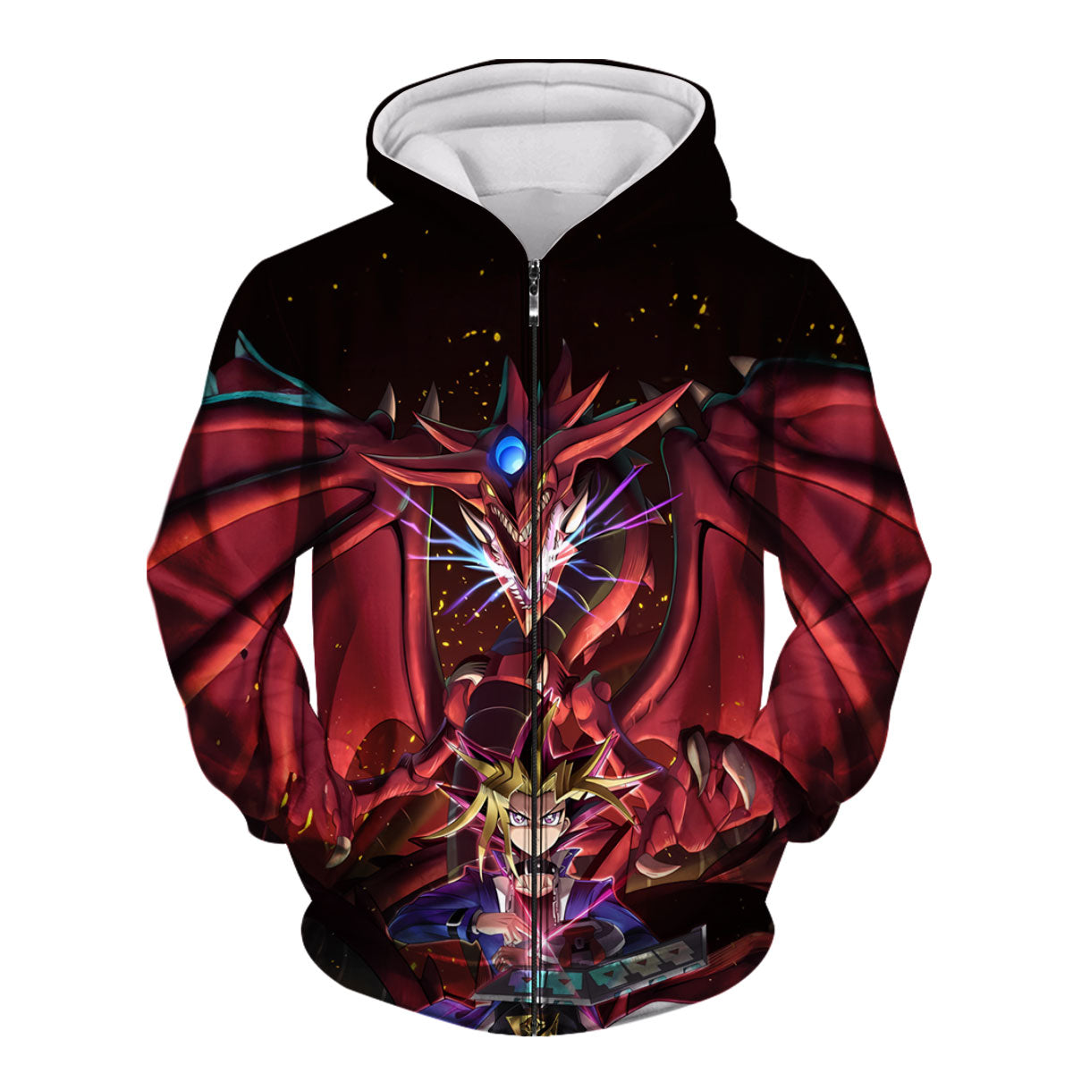 Yugioh Yugi Mutou With Powerful Slifer The Sky Dragon Anime Apparel
