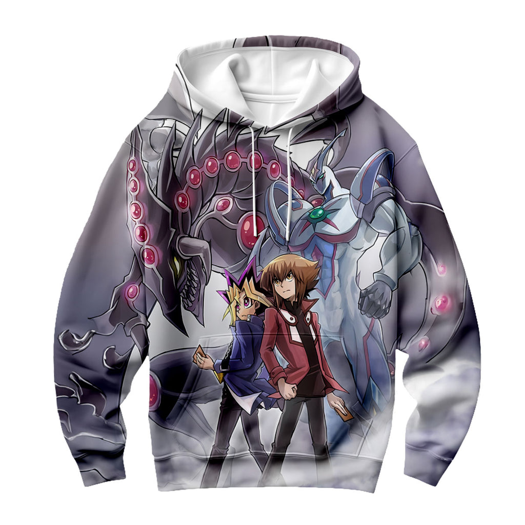 Yugioh Yugi Mutou Yusei Fudo Standing With Darkness Monster Anime Apparel