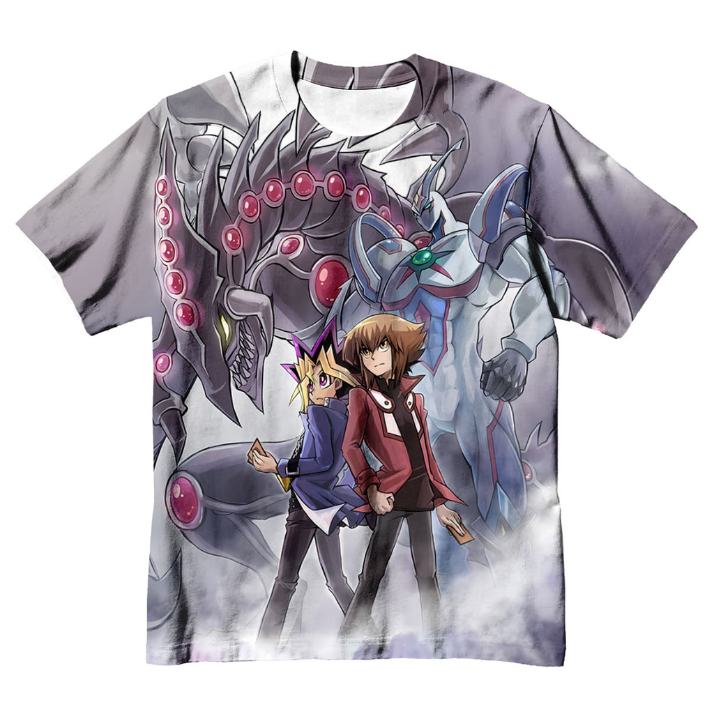 Yugioh Yugi Mutou Yusei Fudo Standing With Darkness Monster Anime Apparel