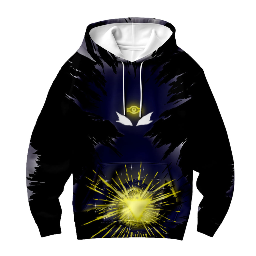 Yugioh Yugi Silhouette With Dark Yellow Magical Burst Anime Apparel
