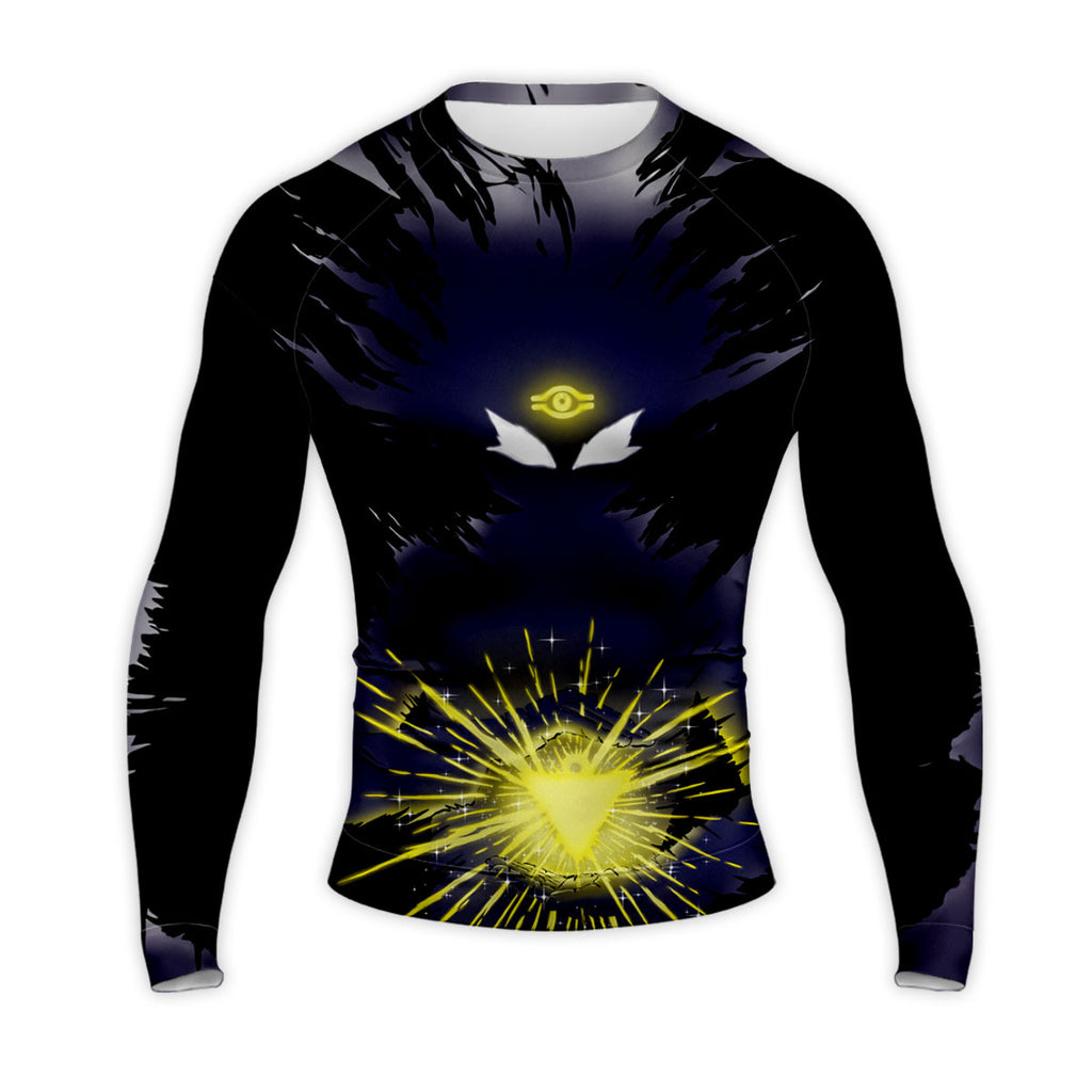 Yugioh Yugi Silhouette With Dark Yellow Magical Burst Anime Apparel