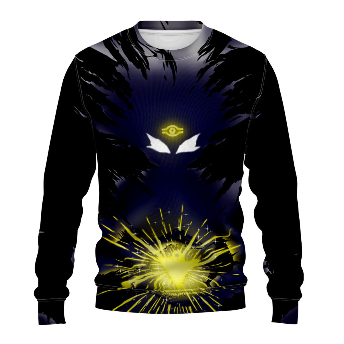 Yugioh Yugi Silhouette With Dark Yellow Magical Burst Anime Apparel