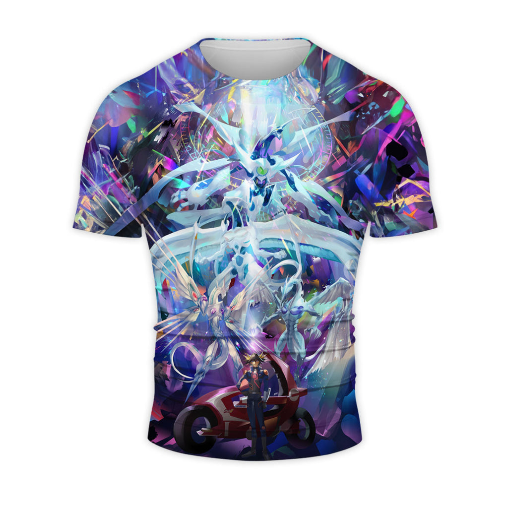 Yugioh Yusei Fudo And Colored Dragon In Battle Anime Apparel